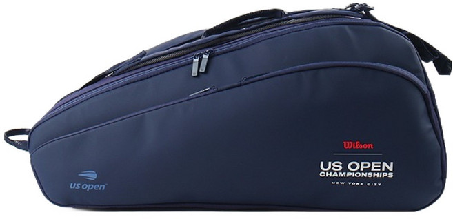 Wilson US OPEN TOUR 12支球拍袋 WR8045901001, NAVY, 1個