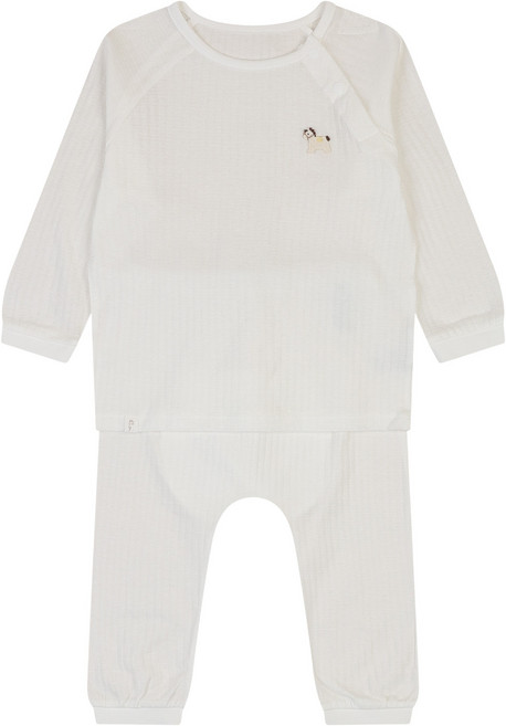 에뜨와 유아용 면 셀즈 내의 상하의 세트