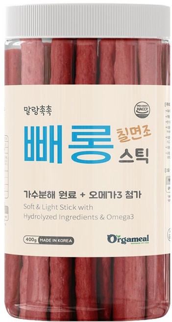 올가밀 강아지 말랑촉촉 빼롱스틱, 400g, 1개, 칠면조