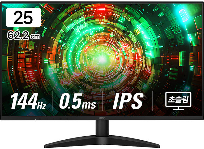 AOC FHD AOC 144 IPS 프리싱크 AI HDR 무결점 게이밍 모니터, 25B36X, 63.5cm