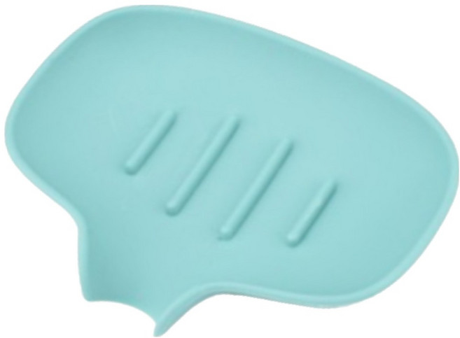 리빙홈디테일 실리콘 물빠짐 비누 받침대 LHD-078, 민트그린, 1개