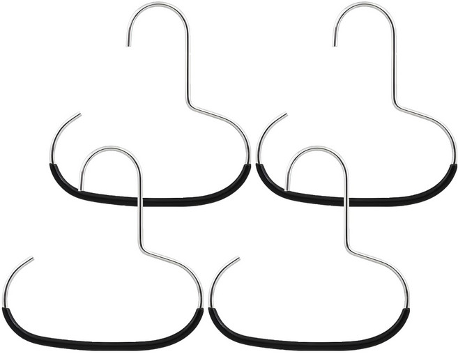 리빙홈디테일 다용도 벨트 넥타이 수납 모자 정리대 LHD-072, 블랙, 4개