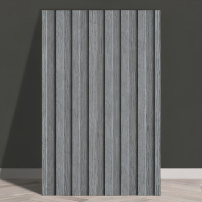 짱아하우스 3D 템바보드 스티커 거실 침실 TV 배경 벽지 10p, 그레이