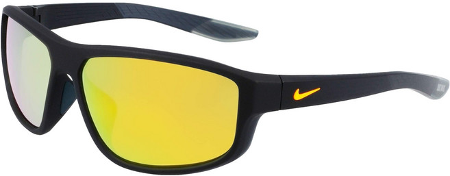 나이키 브레이즌 퓨얼 M 선글라스 DJ0803-452, 매트 옵시디언 + 브라운 + 오렌지, 1개