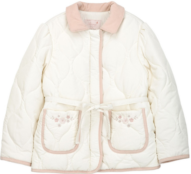 페리미츠 아동용 플라워 배색 누빔 점퍼 P2612J06306