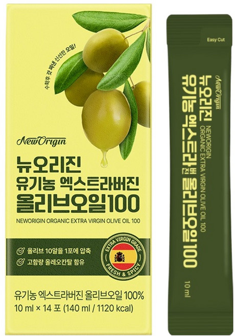 Yuhancare 有機特級初榨橄欖油100 14入, 1個, 140ml