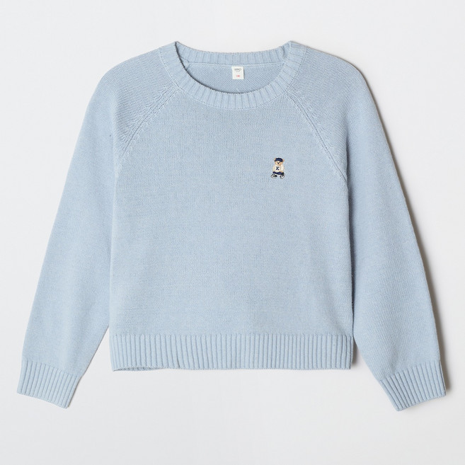 스파오키즈 코튼블렌드 쿠디 라운드넥 스웨터