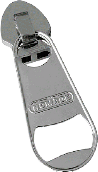 데미무드 볼드 지퍼 병따개 냉장고 자석 오프너, 1개, 실버