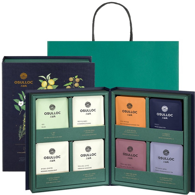 오설록 마스터 블렌드 티백 선물세트, 1세트, 티백 8종 x 4p