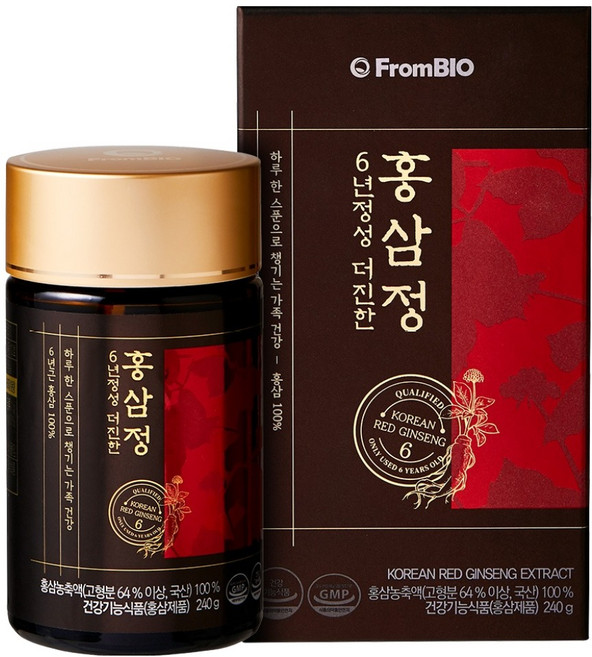 FromBIO 6年精誠更濃鬱紅參精, 240g, 1個