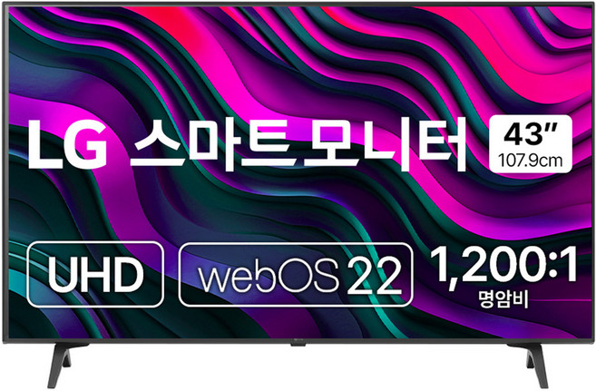 LG전자 4K UHD 스마트 모니터 방문설치, 107.9cm, 43SQ720SW