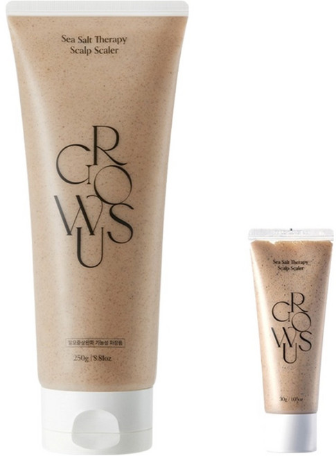 그로우어스 씨솔트 테라피 두피 스케일러 250g + 30g 세트, 1개