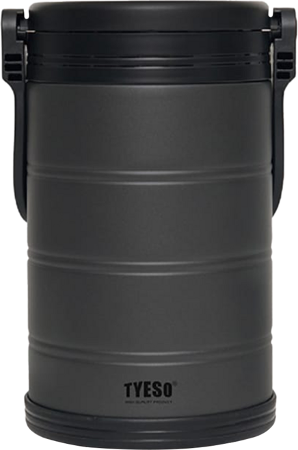 TYESO 泰碩 304不鏽鋼大容量手提冰桶, 曜石黑, 1個, 5L