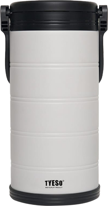 TYESO 泰碩 304不鏽鋼大容量手提冰桶, 象牙白, 1個, 6.6L