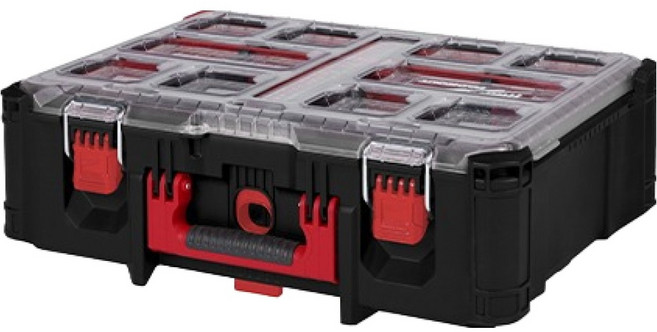 Milwaukee 美沃奇 黑色 PACKOUT 深型多功能工具箱 4932478625, 1個