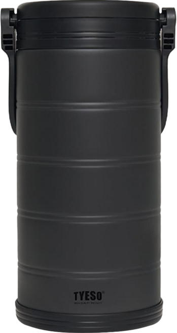 TYESO 泰碩 304不鏽鋼大容量手提冰桶, 曜石黑, 1個, 6.6L
