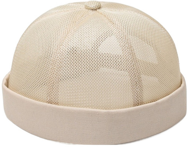 네오 원형 전체매쉬 조리모자, 베이지, 1개