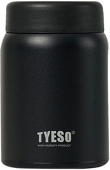 TYESO 泰碩 316不鏽鋼小時光悶燒杯, 瑪瑙黑, 1個, 280ml