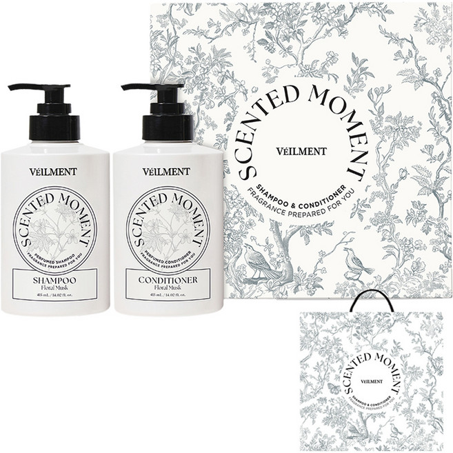 벨먼 LG생활건강 센티드 모먼트 헤어케어 세트 + 쇼핑백, 1세트