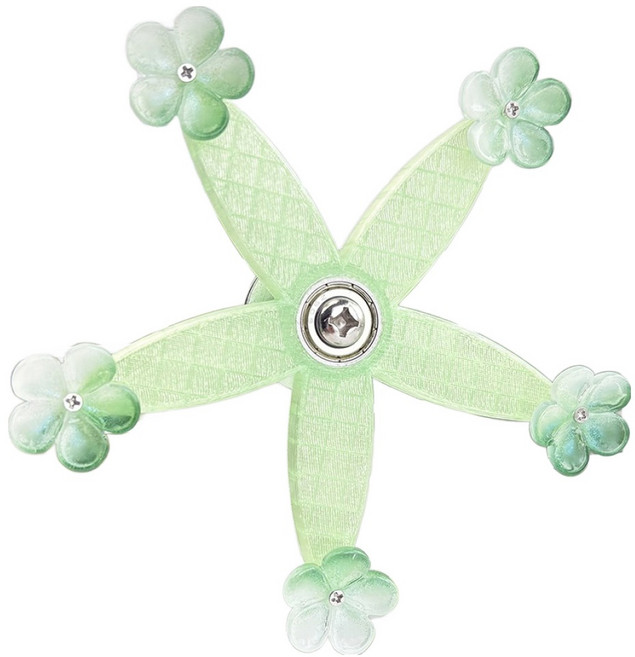 랜보어 앵무새 플라워 회전 장난감 11.5 x 3.4 cm, 그린, 1개