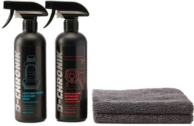 디크로닉 에보클린 실내 클리너 + 가죽 보호제 + 타월 세트, 1세트