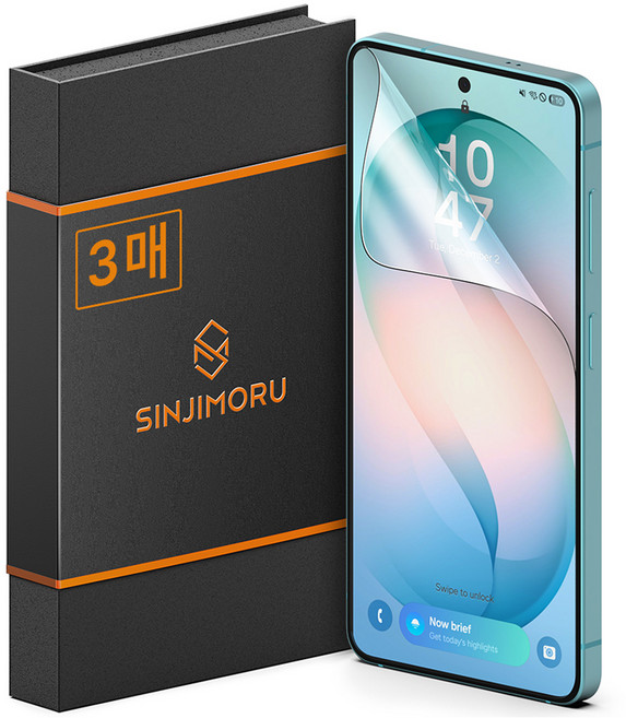 신지모루 하이브리드 쉴드 자가복원 TPU EPU 코팅 휴대폰 액정보호필름 3p, 1세트