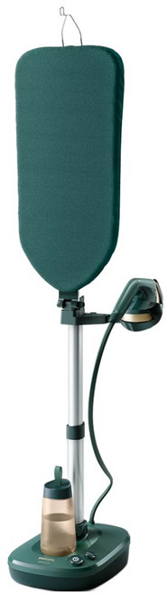 필립스 6000 시리즈 올인원 스탠드 스팀 다리미, AIS6020/70, 다크 그린