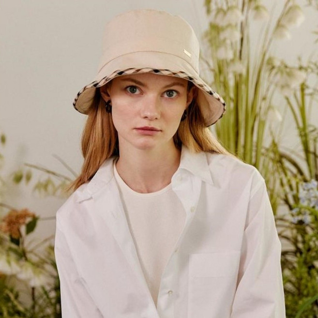 닥스 여성용 체크배색 버킷햇