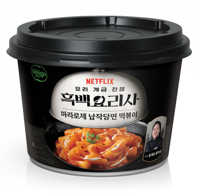 비비고 흑백요리사 술 빚는 윤주모셰프 마라로제 납작당면 떡볶이, 175g, 1개