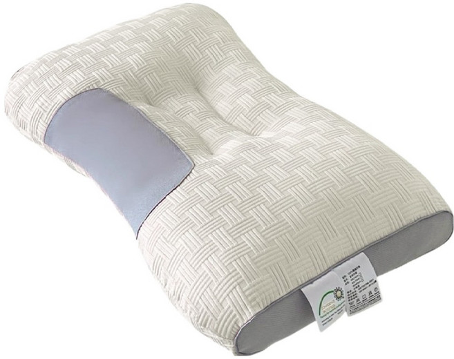 라온슬립 목편한 수면 경추 베개, 혼합색상, 1개