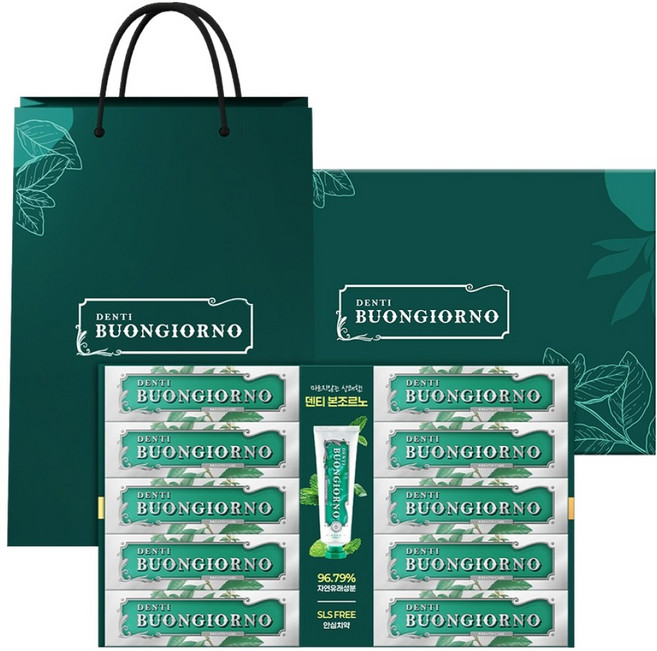덴티본조르노 구취 치약 + 쇼핑백, 1세트