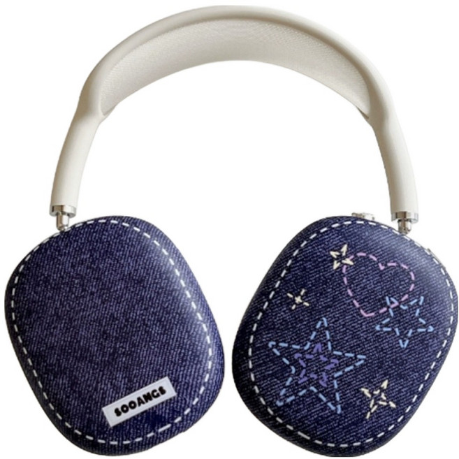 알로데 키치 케이스 2P, 02 데님, 1세트, 에어팟맥스