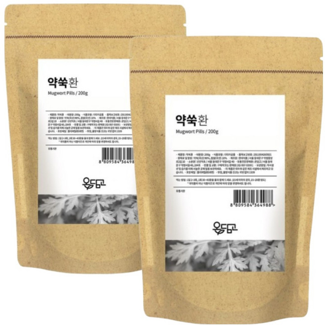 온담고 국내산 약쑥환, 200g, 2개