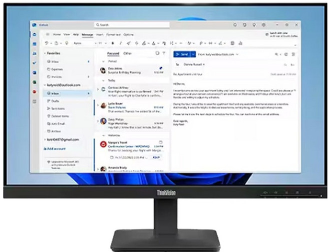 레노버 FHD ThinkVision S24 4e 모니터, 64B5KAR1KR, 60.96cm