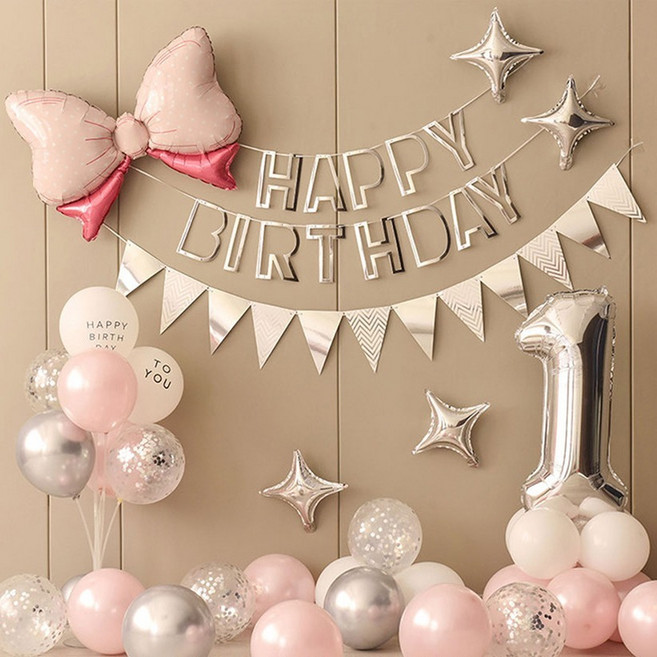 미소로운 돌잔치 풍선 세트, STYLE2, 1세트