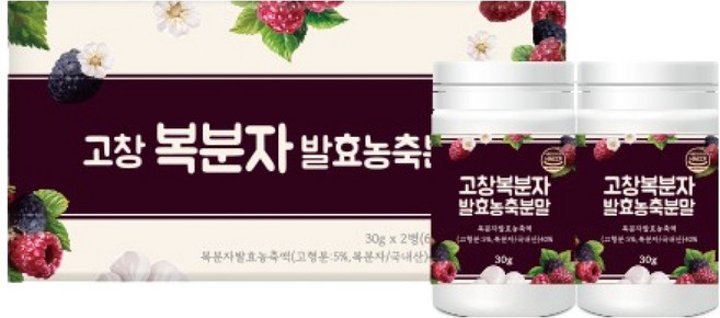 지비엠에스 고창 복분자 발효농축분말, 1개, 60g