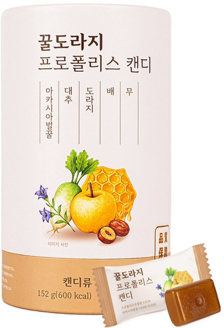 꿀도라지 프로폴리스 캔디, 152g, 1개