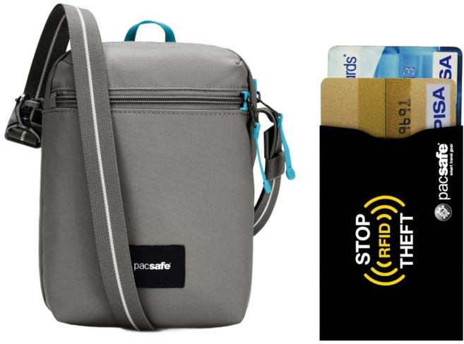 팩세이프 GO 페스티벌 크로스바디백 + 카드슬리브 2p 세트