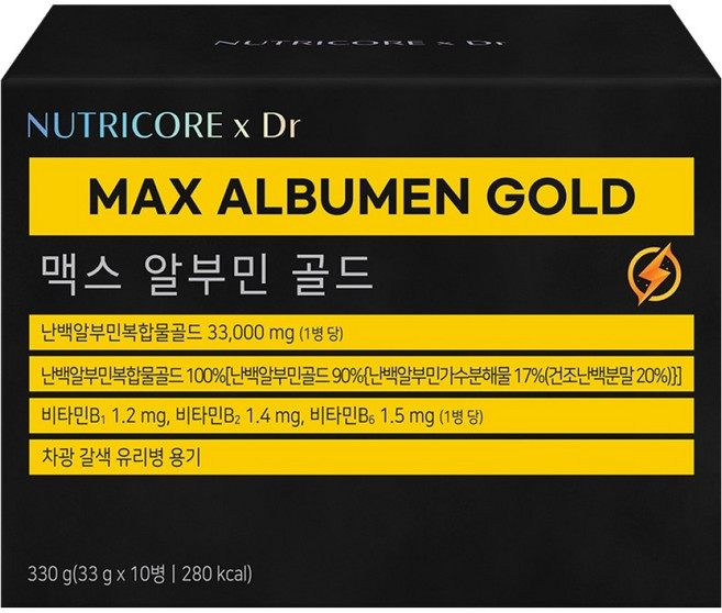 뉴트리코어 맥스 알부민 골드, 1개, 10회분