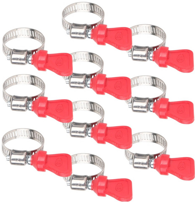 와이넷 국내산 손잡이 호스밴드 13~26mm, 10개