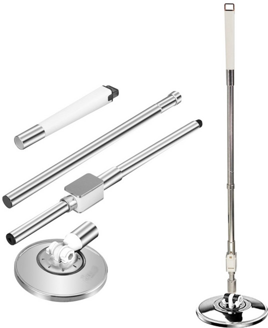 비상 스테인레스 통돌이 회전 물걸레 밀대, 1개