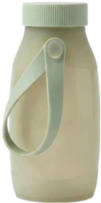 실리팟 실리콘 핸디 보틀, 올리브그린, 1개, 400ml