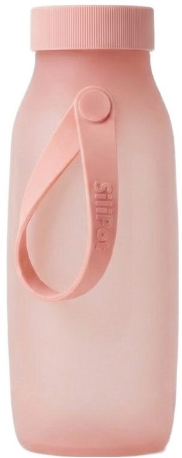 실리팟 실리콘 핸디 보틀, 로즈핑크, 1개, 500ml