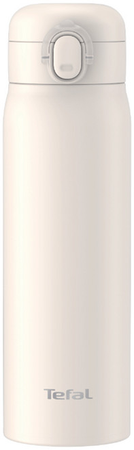 Tefal 特福 法式都會系列手提不鏽鋼保溫杯, 香草白, 1個, 450ml