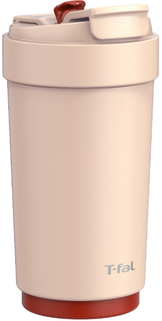 Tefal 特福 小日子系列不鏽鋼咖啡杯, 拿鐵白, 1個, 450ml