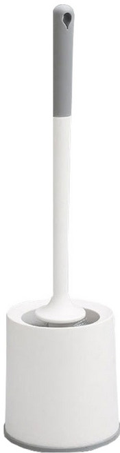 생활공식 초강력 튼튼모 원형통 + 변기솔 세트, 화이트, 1세트