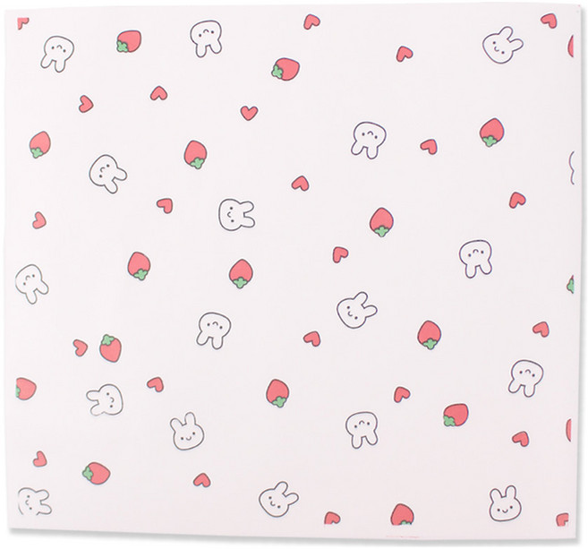 아이엔피 다용도 디자인 미니 코팅깔지 베리토끼 16.5 x 18cm, 1개, 100개입