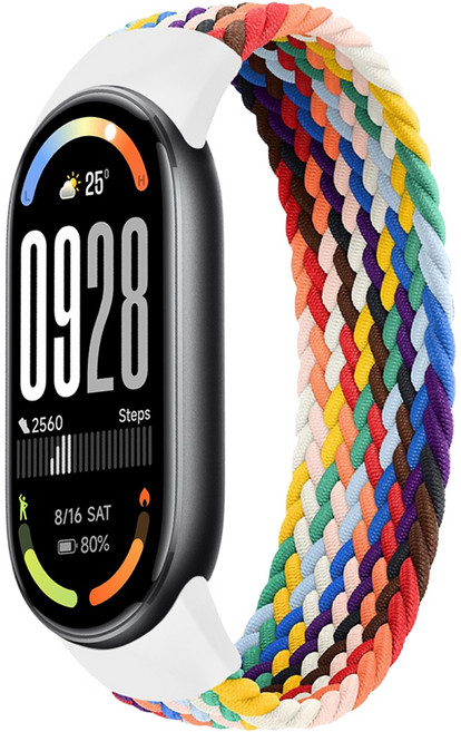 스페이스쉴드 브레이드 솔로 루프 밴드 스트랩 S, 레인보우, 1개