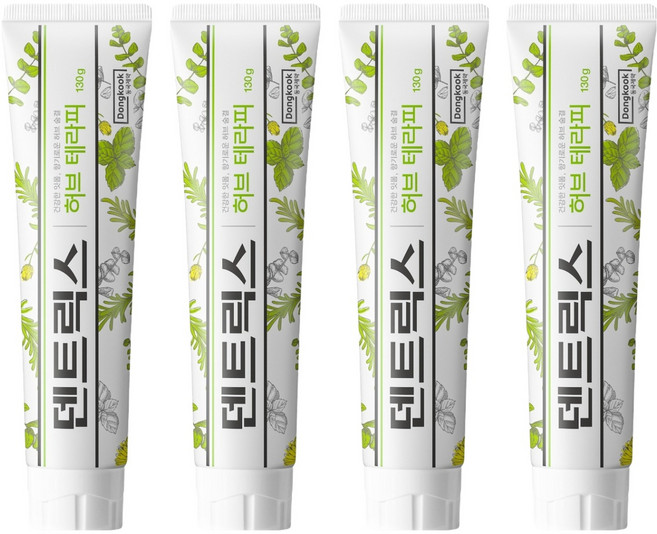 덴트릭스 허브 테라피 치약, 130g, 4개