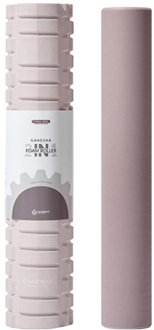 가네샤요가프랍스 폼롤러 투인원 EVA, Cocoa In The Cream, 1개
